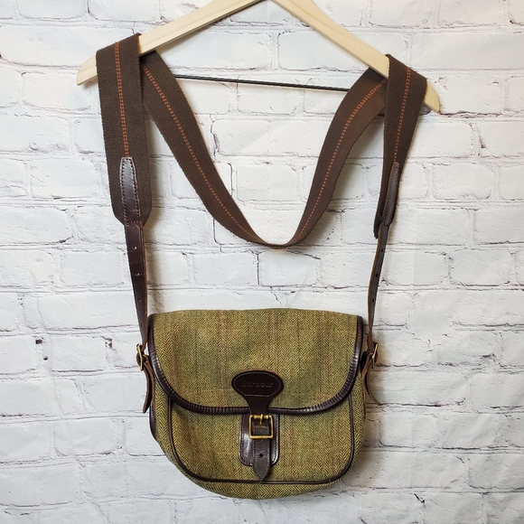 Barbour tweed bag